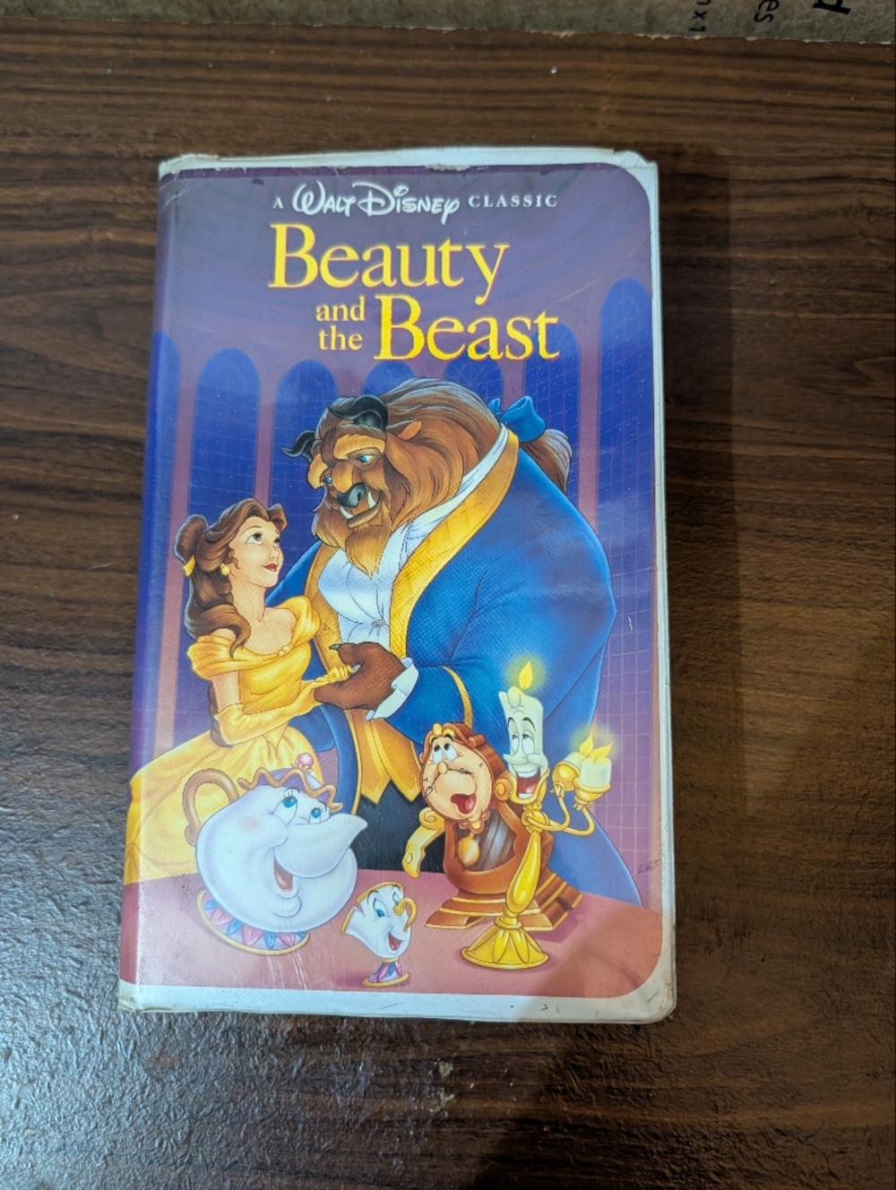 A Walt Disney Classic Beauty and The Beast VHS Tape.